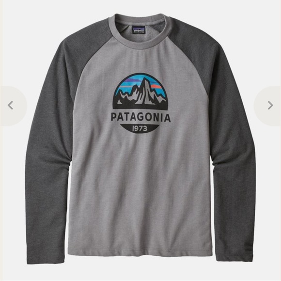 PATAGONIA Fits Roy Scope Lightweight Crewneck Sweatshirt Feather Grey Large - Picture 1 of 7